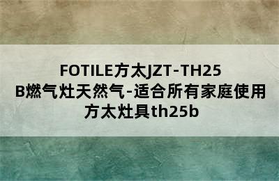 FOTILE方太JZT-TH25B燃气灶天然气-适合所有家庭使用 方太灶具th25b